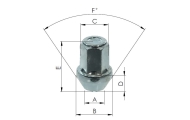 S1 Silver Rota Wheel Nuts Image